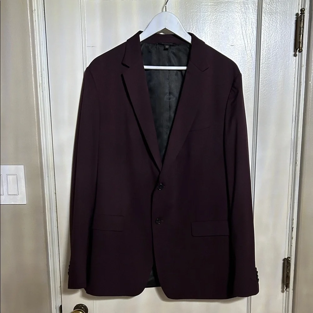Banana Republic Men's Blazer - Deep Burgundy
